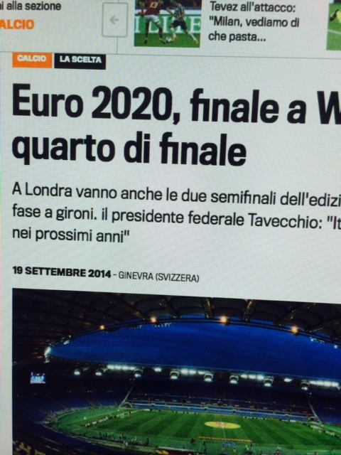 ユーロ2020決勝ロンドン