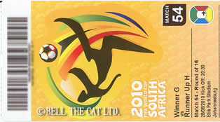 2010W杯チケット