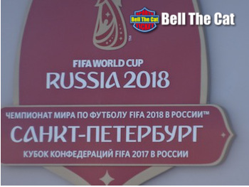 ロシアW杯会場にて